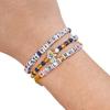 FOCO Unisex Adult NCAA College Team Logo Officially Licensed 3-Pack Beaded Friendship Bracelet, Gems view 4