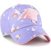 47 Girls Preschool Lavender Carolina Panthers Unicorn Clean Up Adjustable Hat view 2