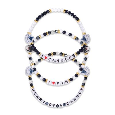 FOCO Vancouver Canucks NHL 3 Pack Team Friendship Bracelet