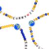 FOCO Golden State Warriors NBA Stephen Curry Klay Thompson 3 Pack Team Friendship Bracelet view 2