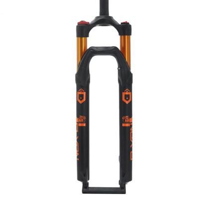 ZECHAO Bike Shock Absorber Forks 120mm Travel, Aluminum Alloy 27.5/29inch Air Mountain Bike Suspension Fork Straight Tube 1-1/8" Outdoor (Color : Orange, Size : 29inch)