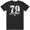 1979 Corvette Front Side View Silhouette with Year T Shirt S Black view 1