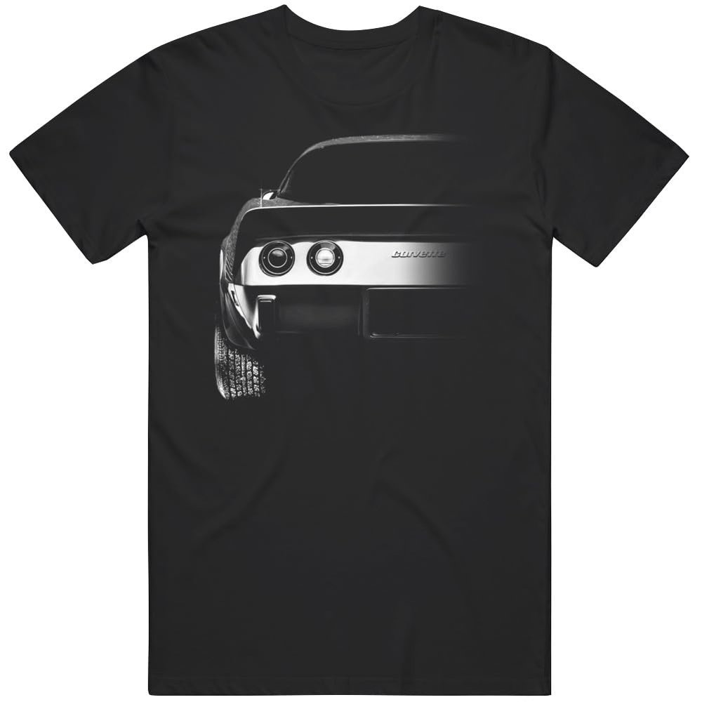 1979 Corvette Half Rear Bumper View Car Enthusiast T Shirt L Black