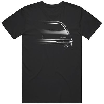 1968 Olds Cutlass 442 Half Rear Bumper View Classic Car T Shirt L Black
