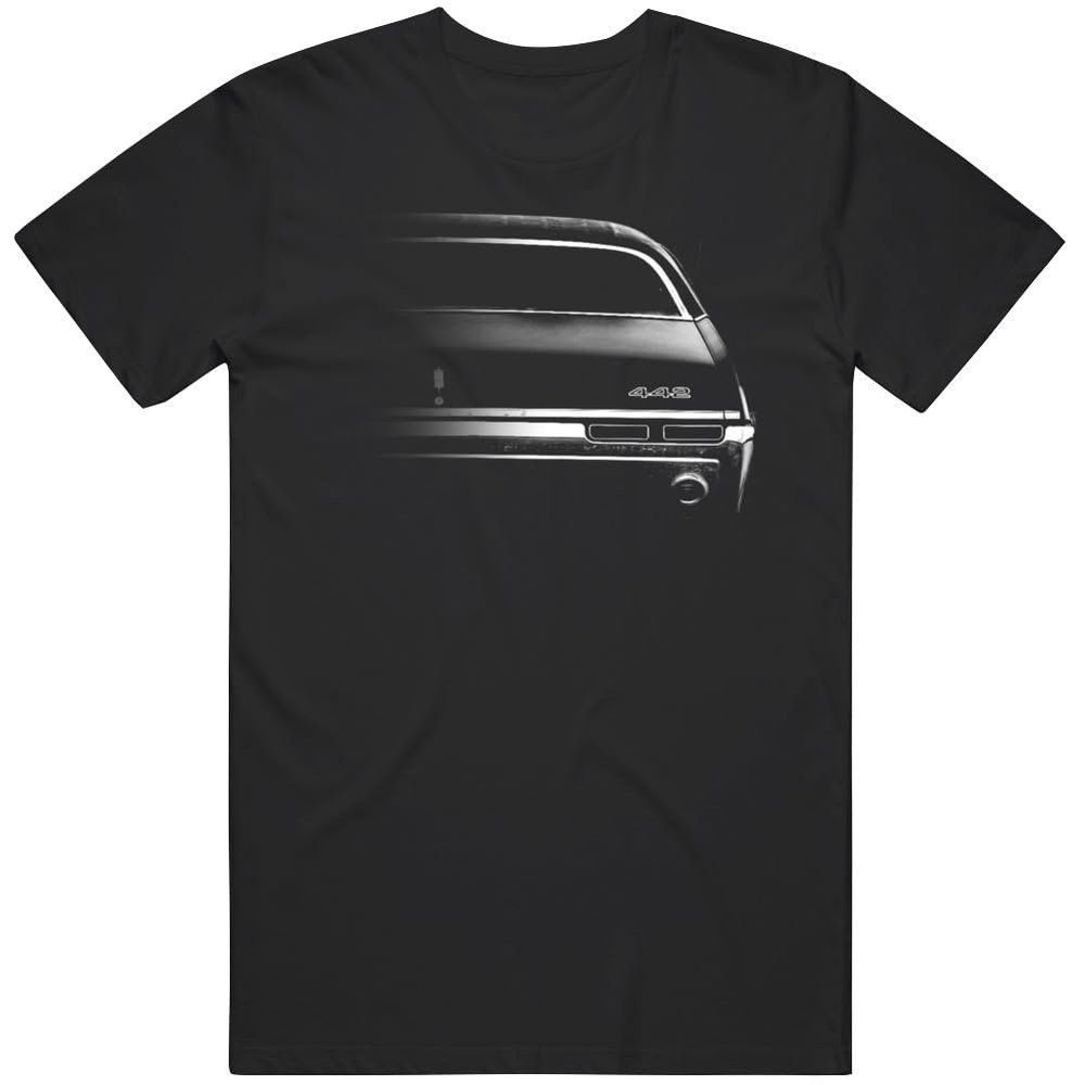1968 Olds Cutlass 442 Half Rear Bumper View Classic Car T Shirt L Black
