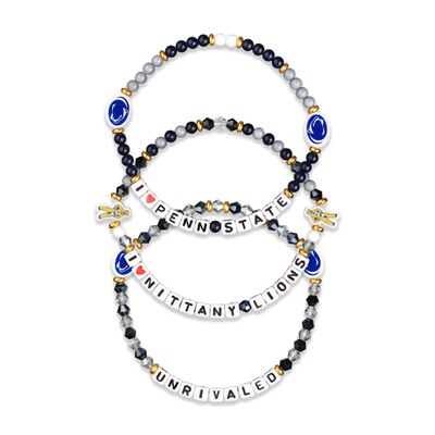 FOCO Penn State Nittany Lions NCAA 3 Pack Team Friendship Bracelet