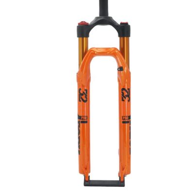ZECHAO Air Mountain Bike Suspension Fork,120mm Travel Aluminum Alloy 9mm Quick Release 27.5/29" Bike Shock Absorber Forks Outdoor (Color : Orange, Size : 27.5inch)