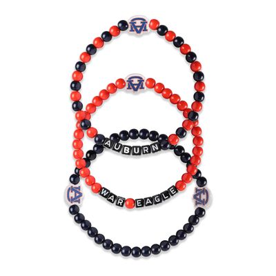 FOCO Auburn Tigers NCAA 3 Pack Beaded Friendship Bracelet