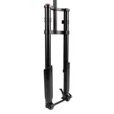 ZECHAO 26 * 5.0inch Air Supension Front Fork,15x150mm Speed Down Inverted Fork Double Disc Brake Electric Bike,Snow Bike Outdoor (Color : Double Shoulder, Size : 26inch)