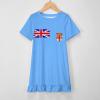 Fiji Flag Girl's Dress Summer Crew Neck Children's T-Shirt Tops Casual Wear 160CM view 3