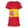 Flag of Spain Girl's Dress Summer Crew Neck Children's T-Shirt Tops Casual Wear 140CM view 4