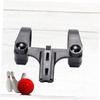BESPORTBLE 2pcs Lamp Bracket for Bike Headlight Holder Center Mount Skid Design for Mountain and Road Cycling Handlebar Fit Black view 2