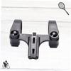 BESPORTBLE 2pcs Lamp Bracket for Bike Headlight Holder Center Mount Skid Design for Mountain and Road Cycling Handlebar Fit Black view 3