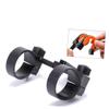 BESPORTBLE 2pcs Lamp Bracket for Bike Headlight Holder Center Mount Skid Design for Mountain and Road Cycling Handlebar Fit Black view 4