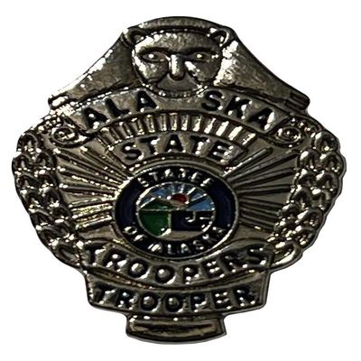 Alaska State Trooper Badge Hat Cap Lapel Pin PO-502 (3)