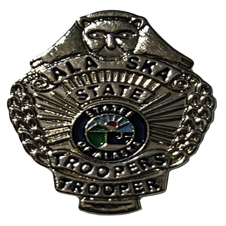 Alaska State Trooper Badge Hat Cap Lapel Pin PO-502 (3)