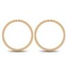 14k Rose Gold Filled Small Hoop Earrings for Women, 11mm 22 Gauge view 1