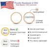14k Rose Gold Filled Small Hoop Earrings for Women, 11mm 22 Gauge view 3
