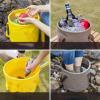Travel Foldable Bucket Portable Camping Picnic Fishing Bucket Live Fish Outdoor Multifunctional feet Bathing tub view 3