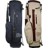 Classic Style Golf Vintage Canvas & Leather Stand Bag Brown/Beige Black view 2