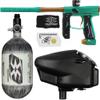 PaintballBodyBags Empire Axe 2.0 Competition Paintball Gun Package Kit w/Air Tank and Halo Too Loader (Halo Loader Grey, Axe Dust Teal/Dust Bronze) view 1
