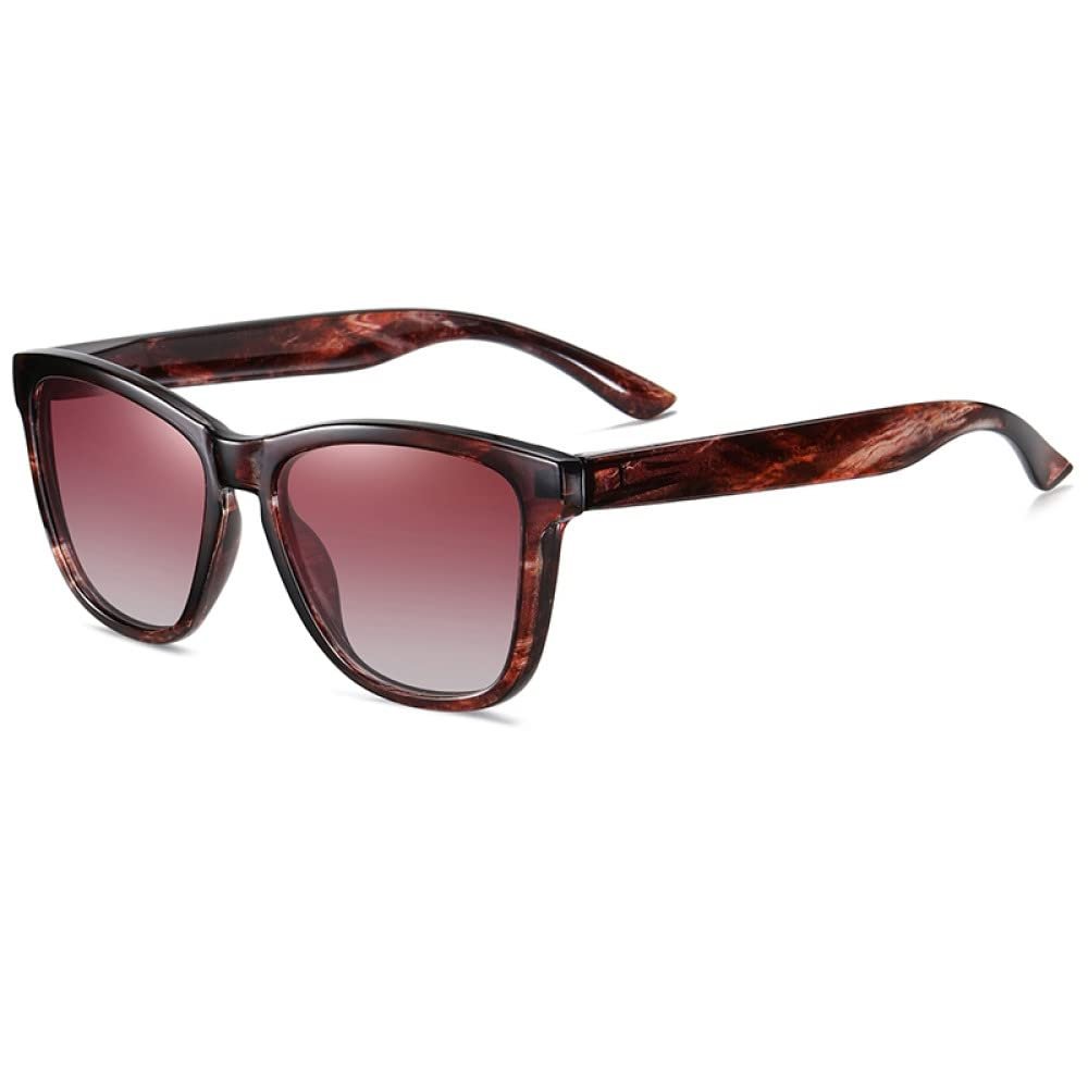 XLUMIO Women Polarized Sunglasses UV400 Men Sun Glasses Colorful Eyeglasses Frames Cycling Driving Sports Traveling Eyewear,Nebula red,one size