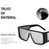 XLUMIO Oversized Steampunk Sunglasses Man Women Sun Glasses Mirror Driving UV400,1,One size view 4