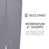 Holloway Men's Momentum Shorts, Graphite view 4