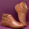 Ladmiple Cowgirl Boots Brown Tall Cowgirl Boots Ankle Boots for Women Round Toe Western Cowboy Boots Fashion Casual Combat Short Booties High Top Walking Shoes view 2