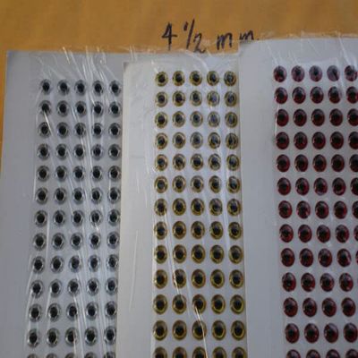 840 PCS 3D 4.5MM SILVER/GOLD/RED HOLOGRAPHIC/LURE EYE/FLY TYING JIG/CRAFT DESIGN for Toothy Critters, Rigging Baits and Lures for Saltwater & Freshwater.