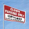 Student Athlete Flag Clown Parking Only Flag Outdoor Porch Decor Car Flags For Room (Size : 60X90CM) view 1