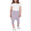 CharmWM Girls High Elastic Waist Capri Pants Kids Cute Active Golf Tennis Skorts Leggings Skirts Trousers Light Purple view 3