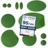 aZengear Repair Patches for Jackets, Tent, Shoe Toe, Air Mattress, Inflatables, PVC Gear - Waterproof, Self-Adhesive, Tear-Cold-Heat-Resistant, Down Puffer Coat (11 Pcs, Cool Green) view 1