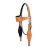 Western Headstall Breast Collar Reins Set Leather Hand Carved Tooled Equestrian Trail Horse Saddle Tack Set Full Cob Pony ST-HTS-078 (Full) view 3