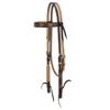 Western Headstall Breast Collar Reins Set Leather Hand Carved Tooled Equestrian Trail Horse Saddle Tack Set Full Cob Pony ST-HTS-077 (Full) view 3