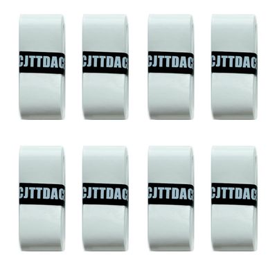 CJTTDACE Tennis Racket Grip Tape,8PCS Non-Slip Tennis Overgrip, Absorbs Sweat Tennis Grip, Racket Handle Wrap for Badminton,Fishing, Bicycle, White