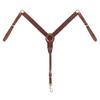 Western Headstall Breast Collar Reins Set Leather Hand Carved Tooled Equestrian Trail Horse Saddle Tack Set Full Cob Pony ST-HTS-076 (Cob) view 2