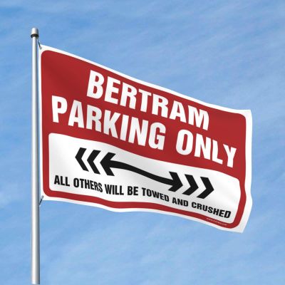 Beer Decor Bertram Parking Only Flag Vintage Decor Mens Dorm Room Decor (Size : 30X45CM)