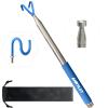 AHRYLXY Telescoping Pickup Tool Magnetic Pole with 3 Hooks, 10 FT Telescopic Push Pull Rod Wire Reacher Grabber Disc Golf Retriever, Disc Golf Accessories view 1