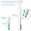 AHRYLXY Telescoping Pickup Tool Magnetic Pole with 3 Hooks, 10 FT Telescopic Push Pull Rod Wire Reacher Grabber Disc Golf Retriever, Disc Golf Accessories view 3