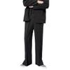Men Straight Casual Pants Summer Korean Style Baggy Slit Wide Leg Blazer Trousers Male Streetwear s1 Black 31 view 1