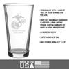 7.62 Design U.S. Marine Corps Eagle Globe and Anchor Personalized 16 oz. Pint Glass view 4