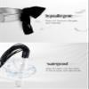 Adult Flogger Glass Handle 27.5 inch Black Blindfold Satin Mask Whip Bedroom Cosplay Set view 3