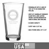 7.62 Design U.S. Marine Corps O-10 General Personalized 16 oz. Pint Glass view 4