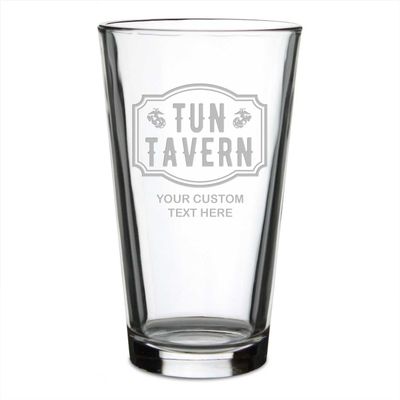 7.62 Design U.S. Marine Corps Tun Tavern Personalized 16 oz. Pint Glass