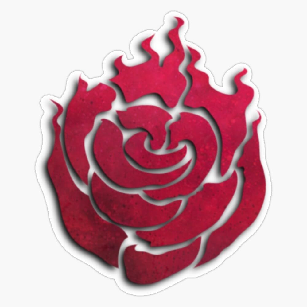RWBY Ruby Rose Galaxy Emblem Bumper Sticker Vinyl Decal 5"