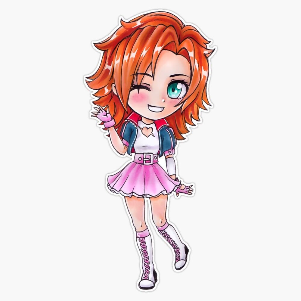Nora Valkyrie Chibi Bumper Sticker Vinyl Decal 5"