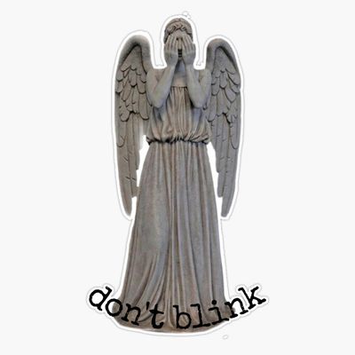 Weeping Angel Bumper Sticker Vinyl Decal 5"