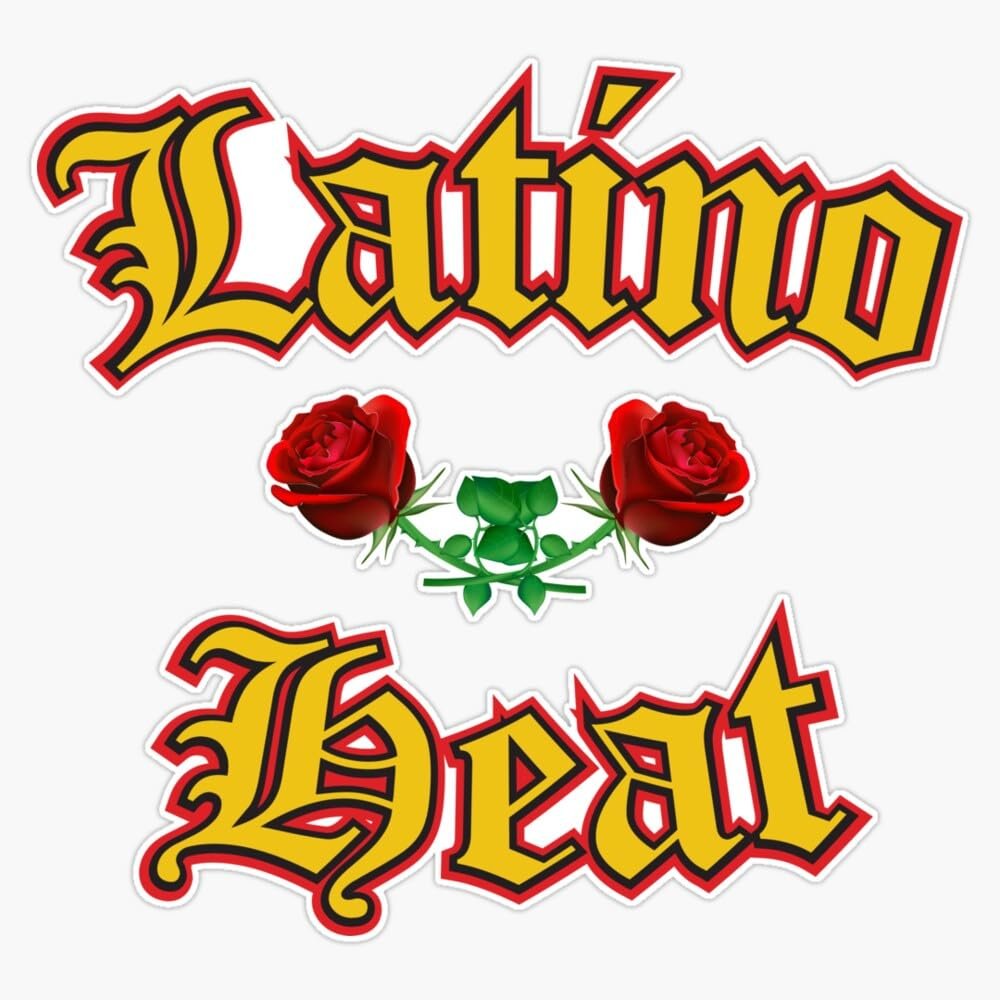 Latino Heat - Reggaeton Design Bumper Sticker Vinyl Decal 5"