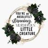 from Blood and Ash Murderous Little Creature Quote Bumper Sticker Vinyl Decal 5" view 1